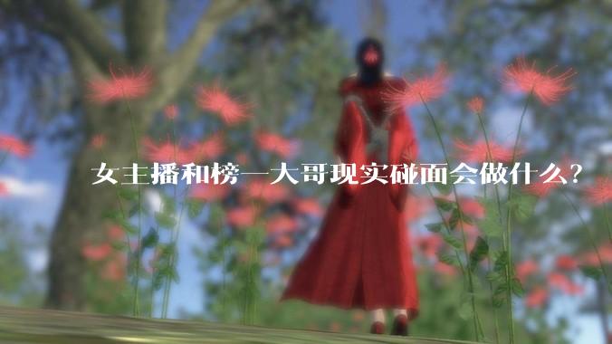 女主播和榜一大哥现实碰面会做什么？