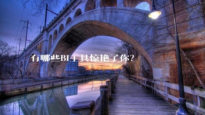 有哪些BI工具惊艳了你？