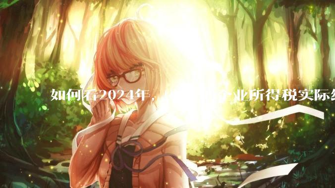 如何看2024年，小米的企业所得税实际纳税额超过华为？